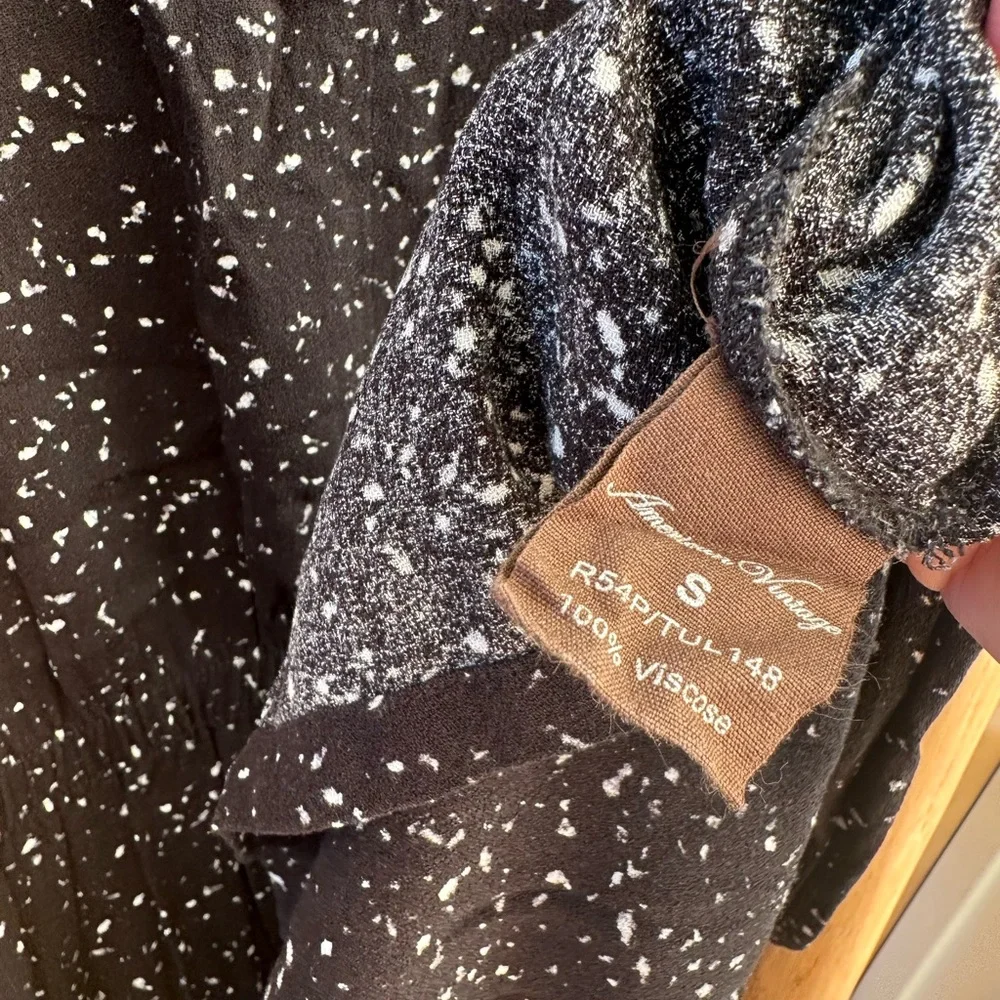 American Vintage Black Print Dress - Picture 3 of 4
